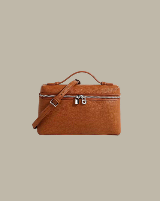 British Lunch Bag - Cognac Brown