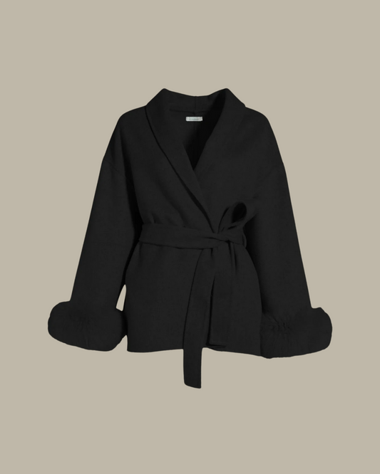 The "Mavie" Coat-  Black