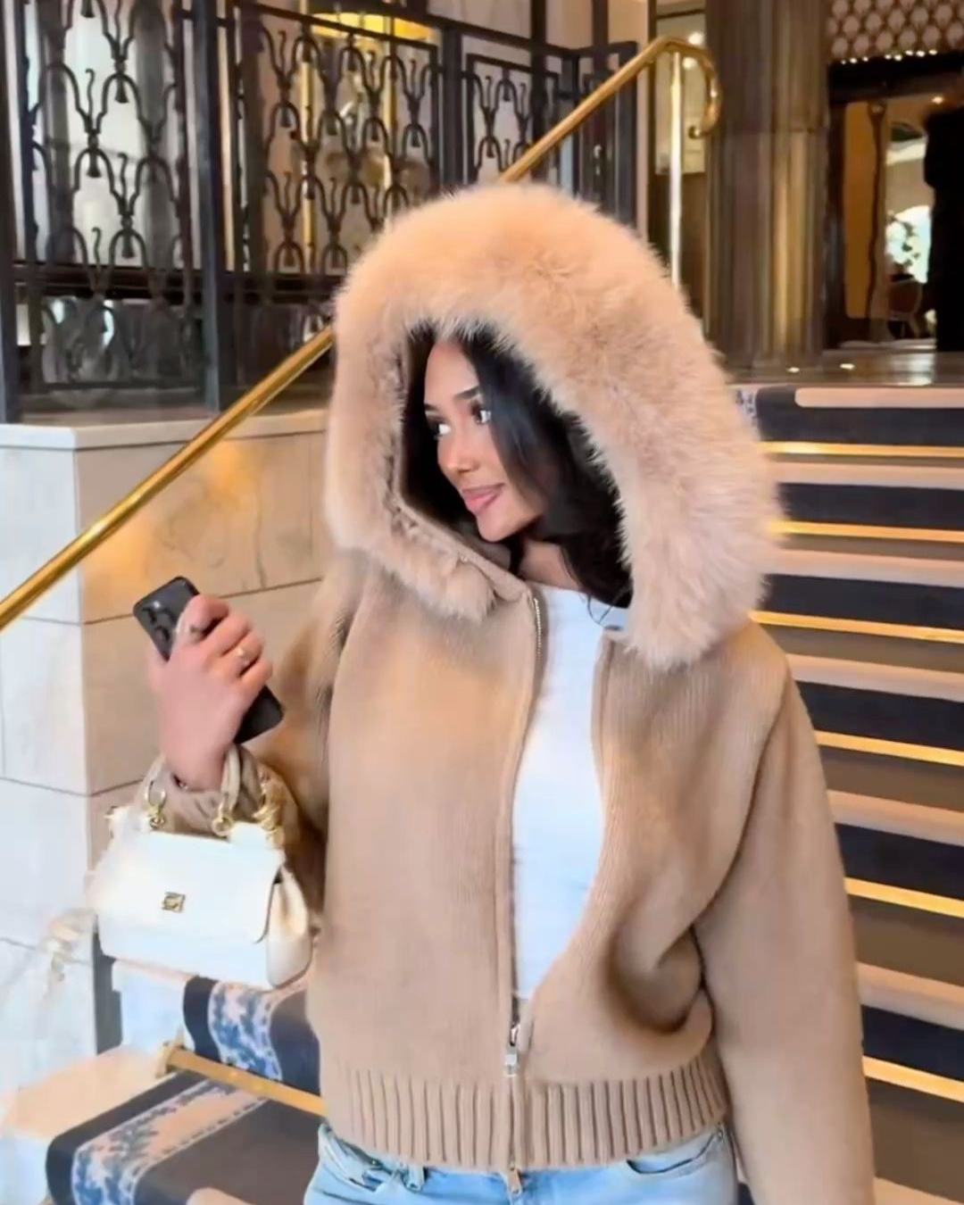 Cardigain Faux Fur - "Jolina"