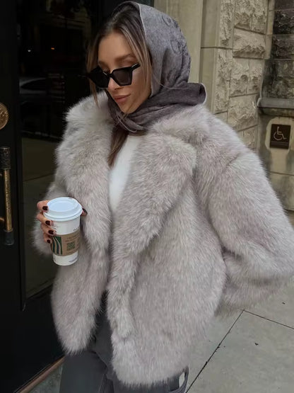 Fur Coat Faux Fur- "Chiara"